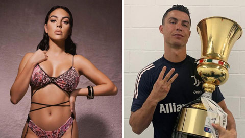 Ronaldo đi vào lịch sử, bạn gái liền tranh thủ quảng cáo bikini