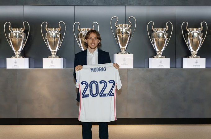 Modric đã gia hạn hợp đồng với Real Madrid