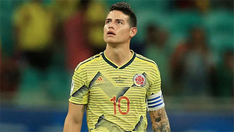 ĐT Colombia: James Rodriguez sốc nặng vì bị gạch tên dự Copa America