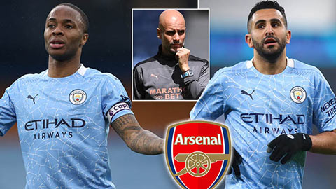 Man City rao bán Sterling và Mahrez, Arsenal sẵn sàng chào đón