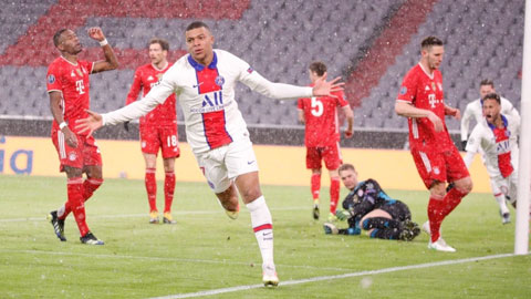 Mbappe lập cú đúp tại Allianz Arena, giúp PSG vượt qua Bayern nhờ luật bàn thắng sân khách ở tứ kết Champions League 2020/21