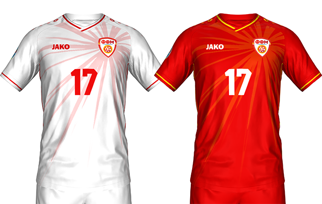 Áo đấu Bắc Macedonia ở EURO 2020