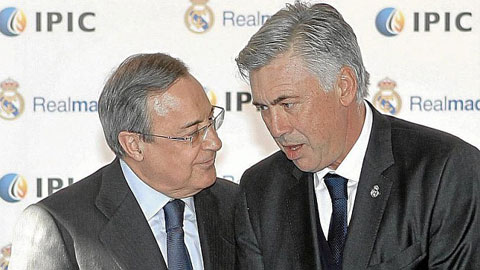 Chủ tịch Perez vừa trao cho Ancelotti hợp đồng 3 năm