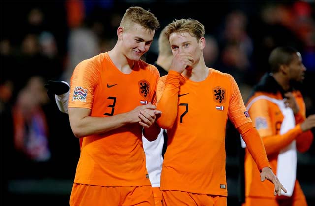 De Ligt và De Jong lãnh vách trách nhiệm nặng nề gánh vác ĐT Hà Lan tại EURO 2020