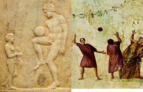 Bức phù điêu cổ cho thấy thời La Mã, phụ nữ cũng chơi bóng đá