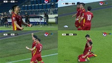 Những màn ăn mừng đầy kiêu hãnh và tự hào của các cầu thủ Việt Nam sau khi xé lưới Indonesia