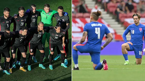 Cầu thủ Croatia từ chối quỳ gối ở trận gặp ĐT Anh