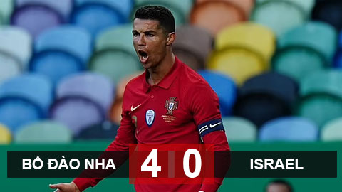  Kết quả Bồ Đào Nha vs Israel: Ronaldo đe dọa kỷ lục của Daei