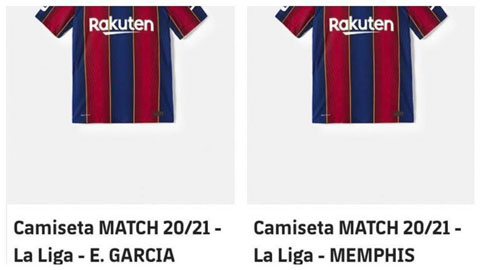 Barca đã bắt đầu bán áo đấu của Depay