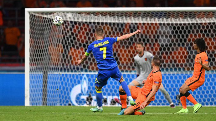 Hà Lan vs Ukraine: Yarmolenko ghi tuyệt phẩm có thể tranh giải bàn thắng đẹp nhất EURO