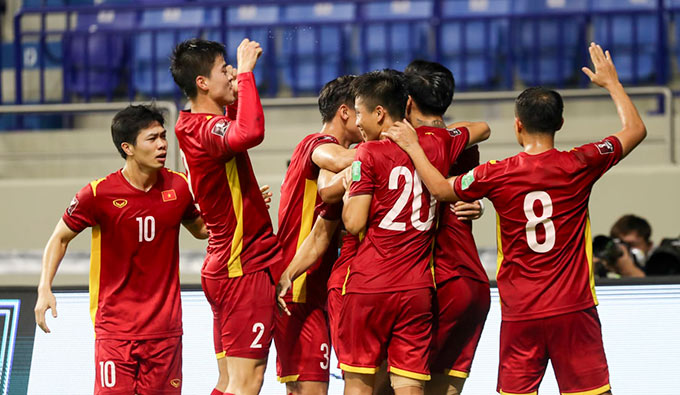 ĐT Việt Nam đang là đội tuyển Đông Nam Á có điểm số tốt nhất trong lịch sử VL World Cup - Ảnh: AFC