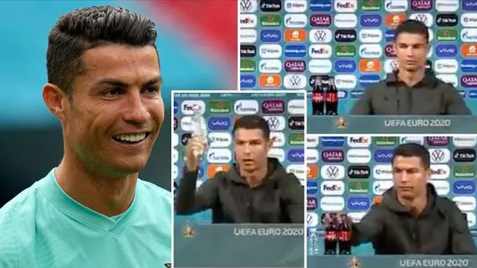 Ronaldo khiến Coca Cola mất 4 tỷ USD vì phản ứng bộc phát