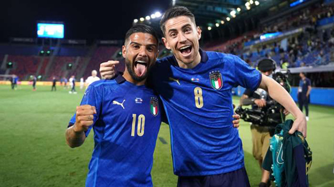 Italia đang thể hiện phong độ thăng hoa tại EURO 2020