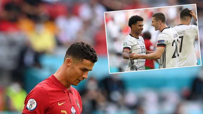 Ronaldo lần thứ 5 thua ĐT Đức tại các giải đấu lớn