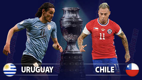 04h00 ngày 22/6: Uruguay vs Chile