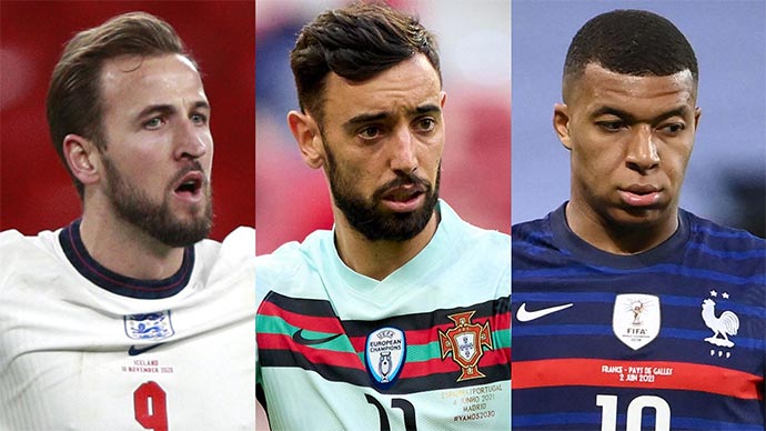 Kane, Bruno & những ngôi sao gây thất vọng ở vòng bảng EURO 2020