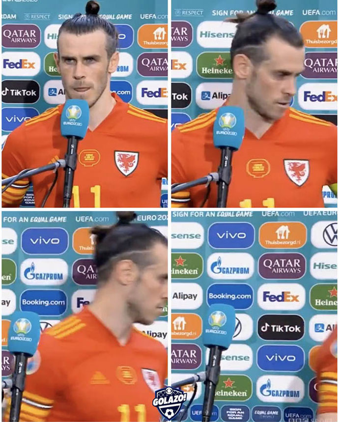Bale bực tức với câu hỏi thiếu tế nhị sau trận Xứ Wales thua Đan Mạch