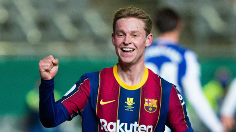 Vượt Messi, De Jong xuất sắc nhất Barca mùa 2020/21