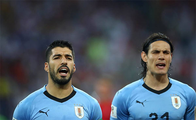 Suarez và Cavani đã sát cánh cùng nhau ở ĐT Uruguay từ nhiều năm nay