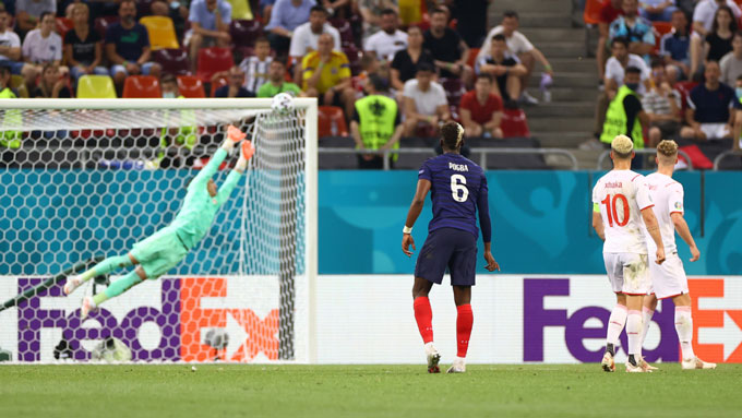 Trận Pháp vs Thụy Sĩ chứng kiến 6 bàn thắng được ghi