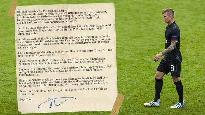 Toni Kroos tuyên bố chia tay ĐT Đức