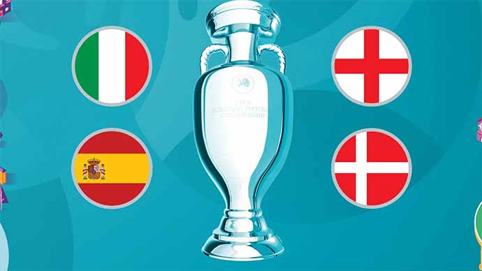 Trực tiếp bán kết EURO 2020: Italia vs Tây Ban Nha, Anh vs Đan Mạch ở kênh nào?