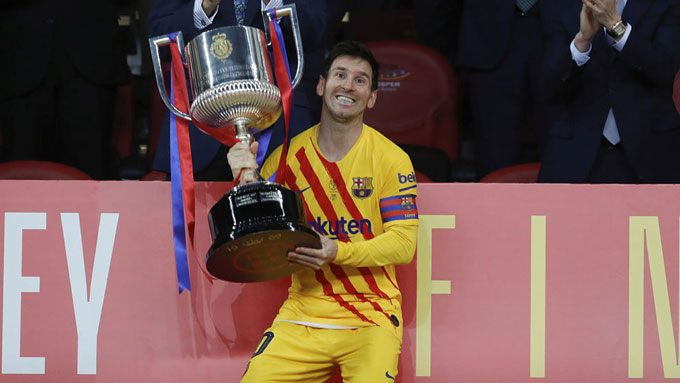 Messi thi đấu rất hay kể từ đầu năm 2021 và giúp Barca giành Cúp nhà vua