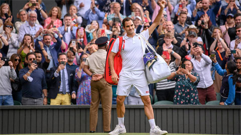 Federer lần đầu thua set trắng, bị loại ở tứ kết Wimbledon 2021