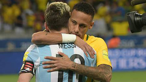Argentina vs Brazil: Hẹn hò thượng đỉnh Neymar vs Messi