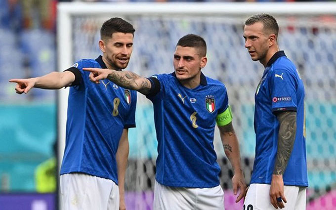 Italia đang sở hữu bộ ba tiền vệ trung tâm xuất sắc