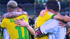 Neymar thủ thỉ gì với Messi khi 2 người ôm nhau sau trận chung kết Copa America