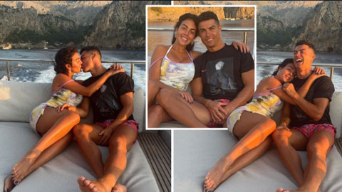 Ronaldo âu yếm bạn gái trên siêu du thuyền trong chuyến nghỉ dưỡng hậu EURO 2020