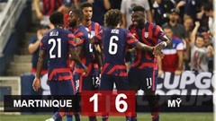 Kết quả Martinique 1-6 Mỹ: Hủy diệt nhược tiểu, Mỹ sớm giành vé vào tứ kết Kết quả Martinique 1-6 Mỹ: Hủy diệt nhược tiểu, Mỹ sớm giành vé vào tứ kết