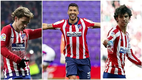 Griezmann, Suarez và Joao Felix: Bộ ba tấn công của Atletico?