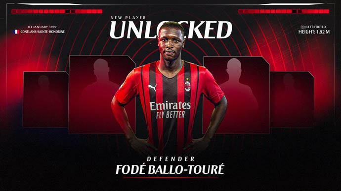 Milan nhanh tay sở hữu Ballo-Toure ngay trước mũi Man United