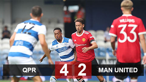 Kết quả QPR 4-2 MU: Quỷ đỏ thua thảm Kết quả QPR 4-2 MU: Quỷ đỏ thua thảm