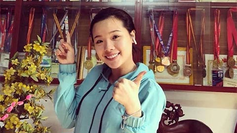 Nguyễn Thuỳ Linh, hoa khôi bén duyên cầu lông nhờ ông ngoại