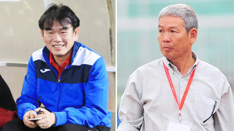 Cả HLV Đoàn Minh Xương  (phải) lẫn Phan Thanh Hùng đều không tán đồng ý kiến đưa đội trẻ dự sân chơi World Cup - Ảnh: Minh Tuấn