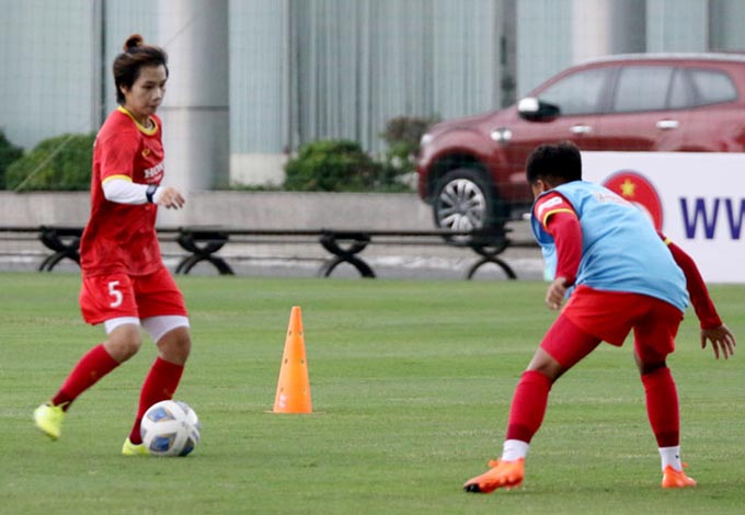 ĐT nữ Việt Nam đang tích cực tập luyện để chinh phục giấc mơ World Cup