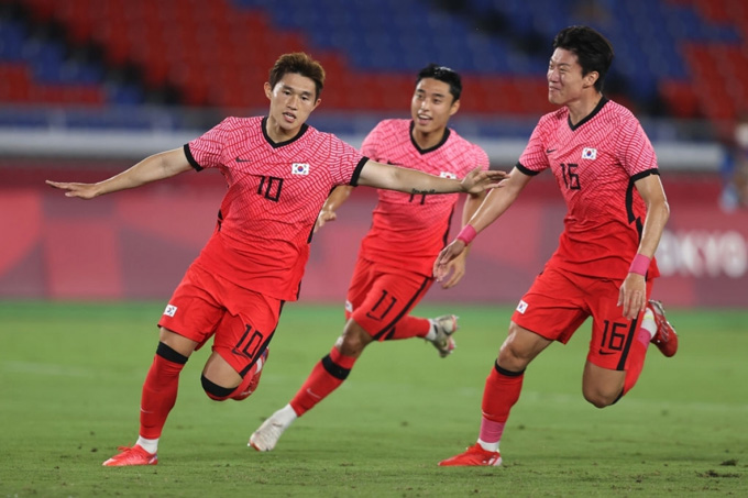 Lee Dong-joon gỡ hòa 1-1 trận U23 Hàn Quốc vs U23 Mexico ở phút 20