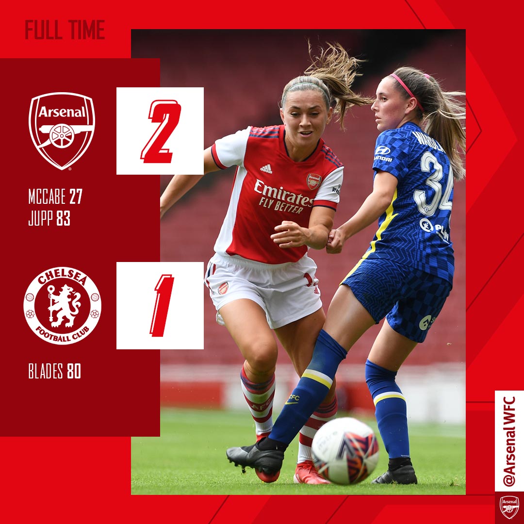 Nữ Arsenal thắng 2-1 nữ Chelsea