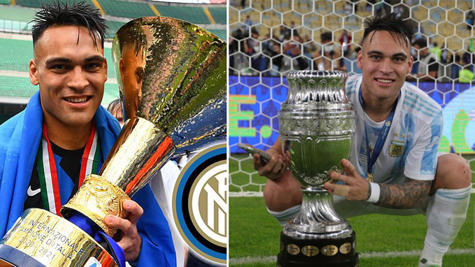 Lautaro vừa giành Scudetto với Inter và Copa America với ĐT Argentina