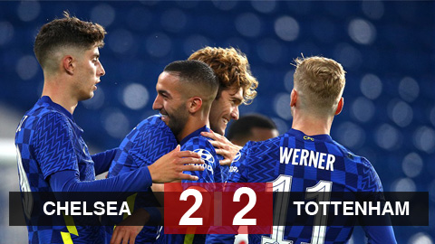 Kết quả Chelsea 2-2 Tottenham: Hàng thủ mơ ngủ, Chelsea đánh rơi chiến thắng