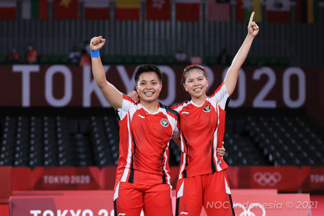 Indonesia giành HCV nội dung cầu lông đôi nữ tại Olympic Tokyo 2020