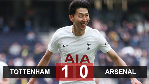 Kết quả Tottenham 1-0 Arsenal: Son Heung-min bắn hạ Pháo thủ