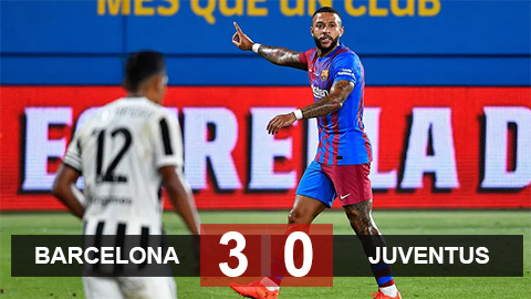 Kết quả Barca 3-0 Juventus: Depay tỏa sáng trong ngày Messi ra đi Kết quả Barca 3-0 Juventus: Depay tỏa sáng trong ngày Messi ra đi