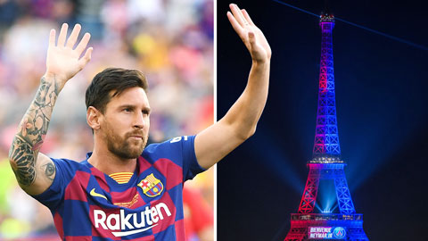PSG 'đặt trước' tháp Eiffel để giới thiệu Messi