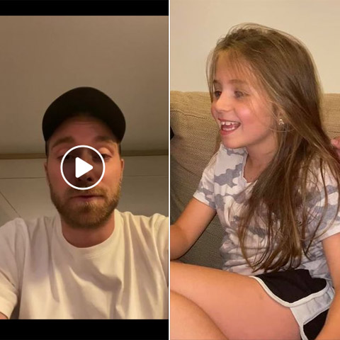 Eriksen gửi video clip động viên cô bé 9 tuổi bị bệnh tim