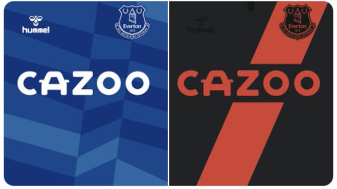 Everton như mọi khi vẫn dùng màu xanh cho những trận đấu trên sân nhà còn sân khách, đội bóng của HLV Rafael Benitez dùng bộ cánh màu đen