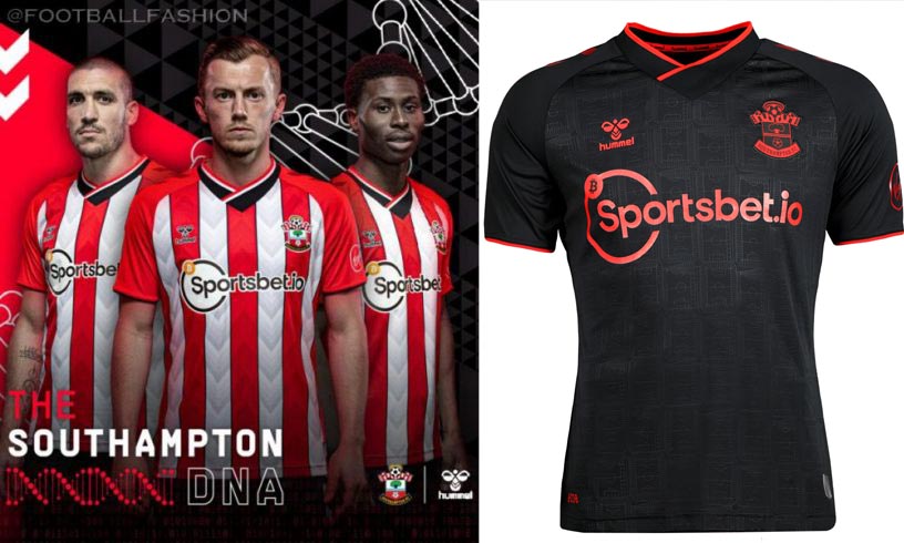 Trang phục thi đấu của Southampton ở mùa 2021/22